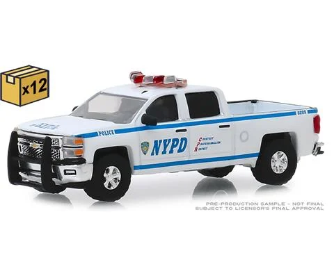 New York City Police Department NYPD - 2015 Chevrolet Silverado Pickup Truck - 12 Pieces in a Non-Returnable Factory-Sealed Case