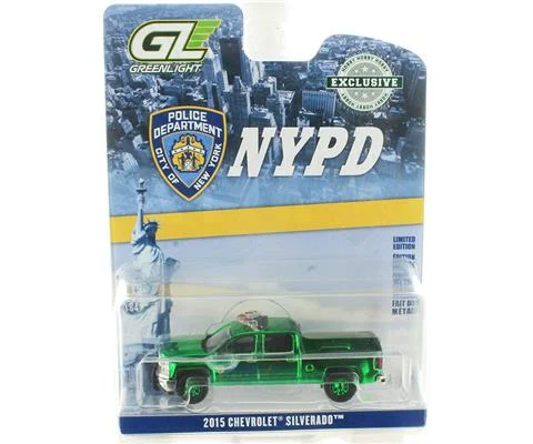 New York City Police Department NYPD - 2015 Chevrolet Silverado Pickup in Chrome Green
