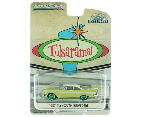 Miss Belvedere - 1957 Plymouth Belvedere Hardtop in Desert Gold and Sand Dune White - Tulsarama 1957