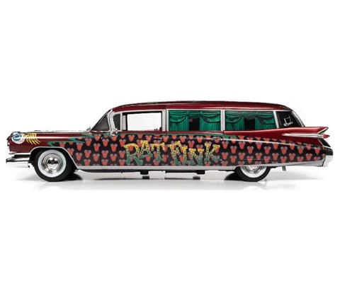 Rat Fink - 1959 Cadillac Eldorado Hearse in Black Red and Green
