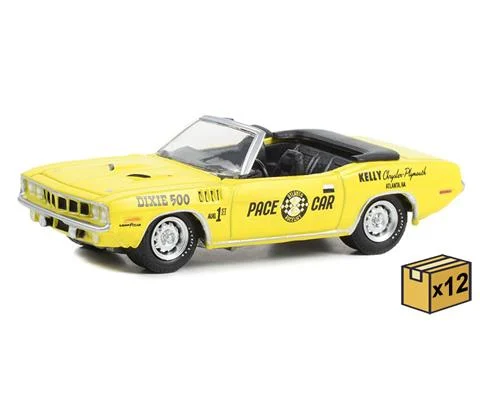 Dixie 500 Pace Car - Kelly Chrysler Plymouth Atlanta Georgia - 1971 Plymouth Barracuda Convertible - 12 Pieces in a