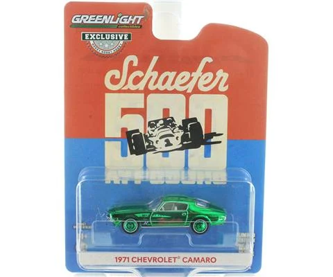 1971 Schaefer 500 at Pocono Raybestos Official Pace Car -1971 Chevrolet Camaro in Chrome Green