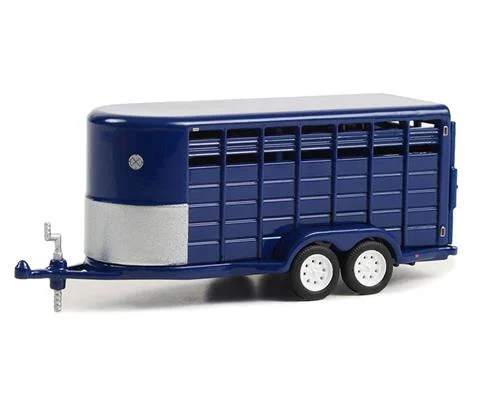 14 Livestock Trailer in Dark Blue - Hitch Tow Trailers