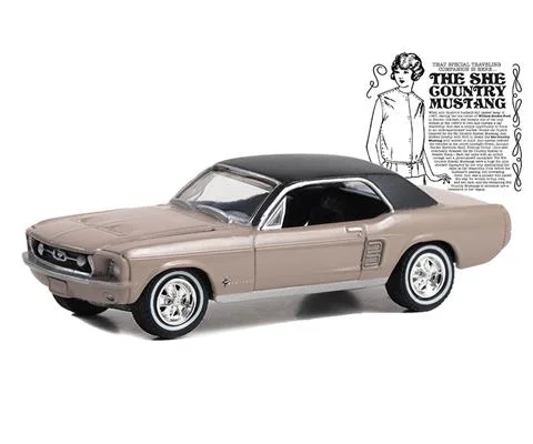 1967 Ford Mustang Coupe in Autumn Smoke She Country Special - GREENLIGHT