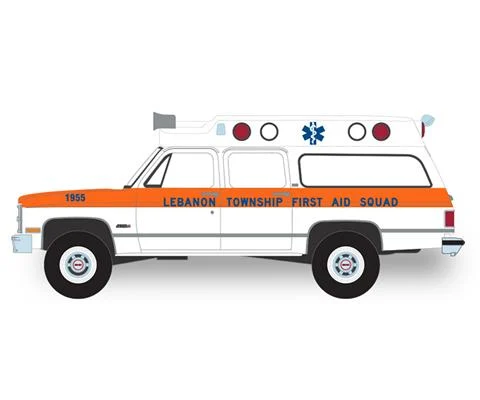 Lebanon Township New Jersey First Aid - 1984 GMC Suburban 2500 Sierra Classic Amblance