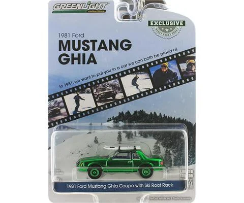 1981 Ford Mustang Ghia Coupe with Ski Roof Rack - GREENLIGHT