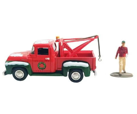 1956 Ford F-100 Tow Truck with Mechanic Figure