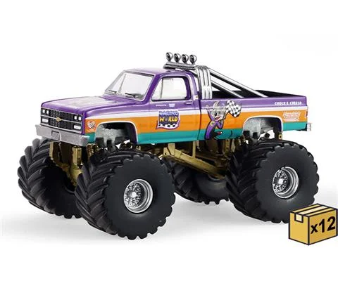 Chuck E Cheese Racing World and Hendrick Motorsports Collaboration - 1981 Chevrolet K-10 Monster Truck - 12 Pieces in a
