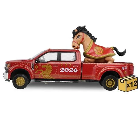 2026 Year of the Horse - 2022 Ford F-450 - Chinese Zodiac 2026 Year of the Horse with Horse Accessory