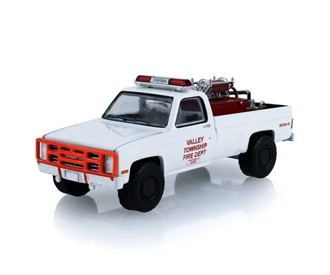 1983 Chevrolet K20 Custom Deluxe 4X4 Brush Fire Truck - Valley Township Fire Department Heavy Chevy Danville Pennsylvania