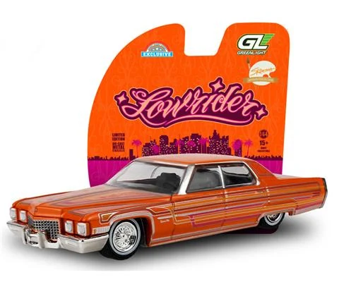 1972 Cadillac Coupe deVille in Mandarin Orange - Lowriders - Sergio Rocha Collaboration