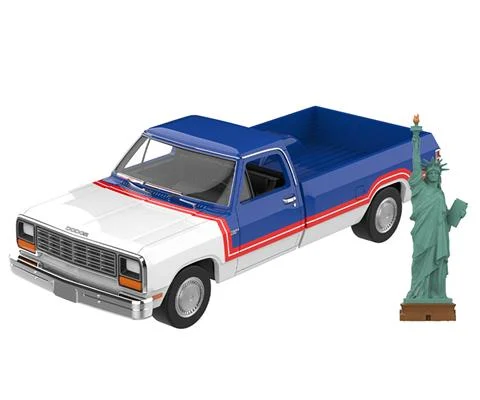 1981 Dodge Ram America 250 Edition with Big Statue of Liberty Figurine - GREENLIGHT