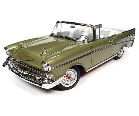 1957 Chevrolet Bel Air Convertible in Laurel Green Metallic - AUTO WORLD