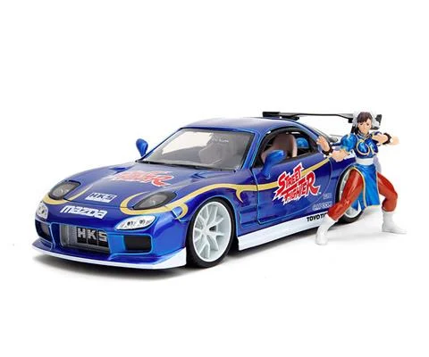1993 Mazda RX-7 with Chun-Li Figure