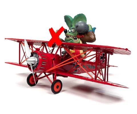 Rat Fink - 1929 Waco Straight Wing in Red - Rat Baron