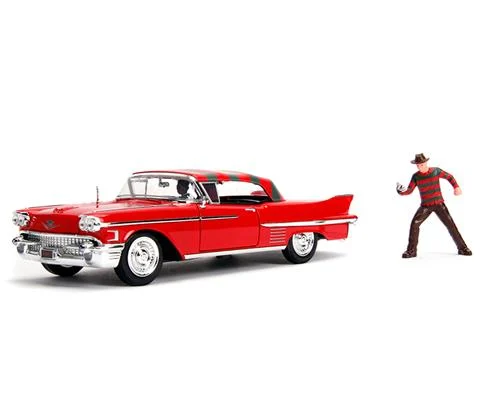 1958 Cadillac Series 62 with Freddy Krueger Figure - A Nightmare On Elm Street 1984
