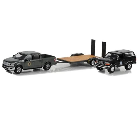 Montana Livestock Association - 2018 Ford F-150 Pickup with 1992 Ford Bronco on Flatbed Trailer