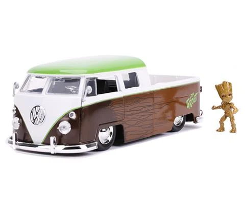 1963 Volkswagen Bus Pickup and Groot Figure - JADA TOYS