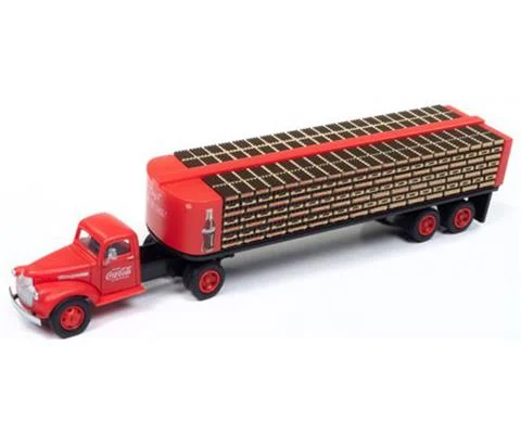 Coca-Cola - 1941-46 Chevrolet Tractor with Flatbed Trailer