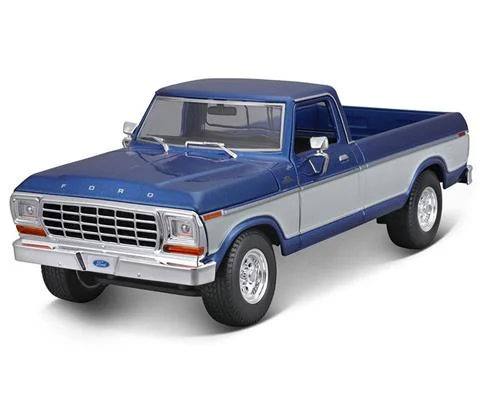 1979 Ford F1 Pickup Truck in Blue and White - MAISTO