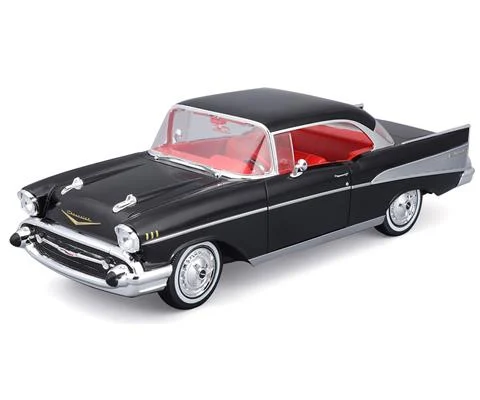 1957 Chevrolet Bel Air Coupe in Black - MAISTO