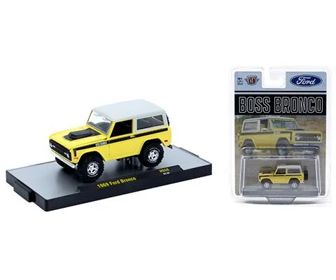 1969 Ford Boss Bronco in Yellow and White - M2MACHINES