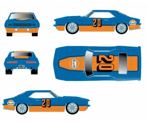 Gulf Oil - 1969 Chevrolet Camaro Custom with Custom Gulf Graphics in Blue and Orange