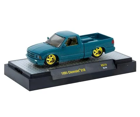 1995 Chevrolet S10 in Blue with Gold Chrome Rims - M2MACHINES