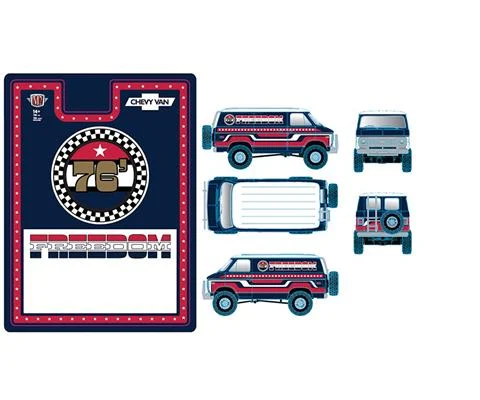 1976 Chevrolet Van in Red White and Blue- Freedom Edition