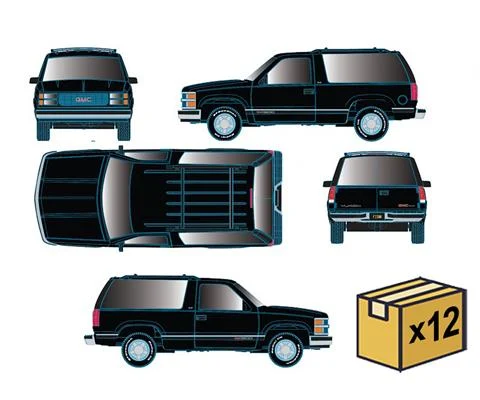 1996 GMC Yukon SLE in Black - 12 Pieces in a Non-Returnable Case