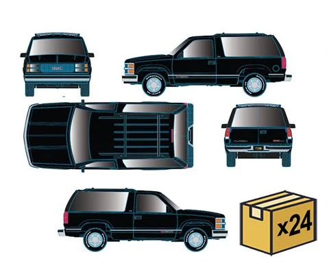 1996 GMC Yukon SLE in Black - 24 Pieces in a Non-Returnable Master Case