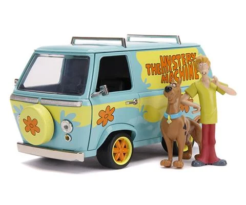 The Mystery Machine with Scooby Doo and Shaggy Figures - JADA TOYS