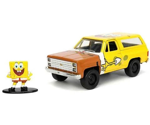 1980 Chevrolet Blazer K5 with Spongebob Figure - JADA TOYS