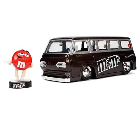 M Ms - 1965 Ford Econoline Van with Red M Ms Figure