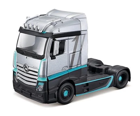 Volvo Haulers Custom Cab - MB Actros Gigaspace in Black and Silver with Blue Trim
