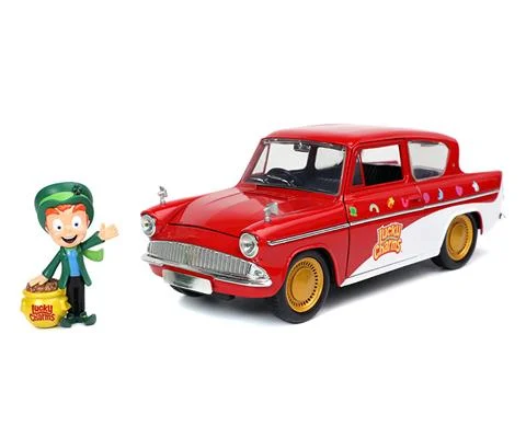 Lucky Charms - 1959 Ford Anglia with Lucky the Leprechaun Figure