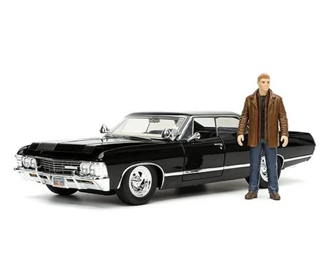 1967 Chevrolet Impala SS Sport Sedan with Dean Winchester Diecast Figure - JADA TOYS