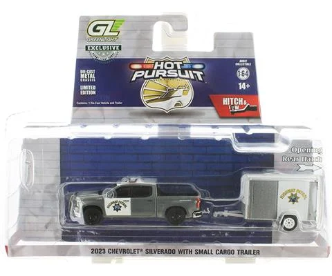 California Highway Patrol - 2023 Chevrolet Silverado with Small Cargo Trailer