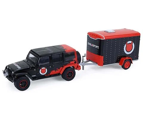 2012 Jeep Wrangler Unlimited with Small Cargo Trailer - Diablo Sport