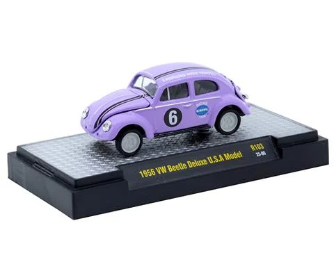 1956 VW Beetle Deluxe USA Model in Purple - M2MACHINES