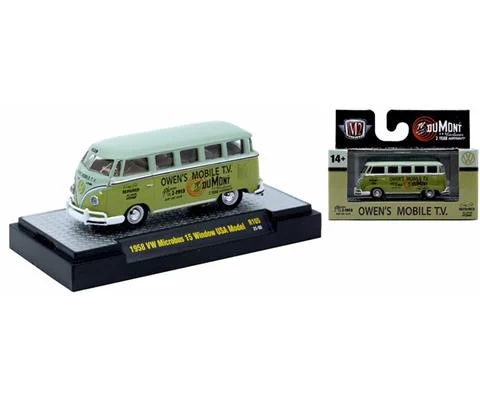 1958 VW Microbus 15 Windows USA Model in Two-Tone Green