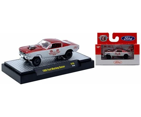 1966 Ford Mustang Gasser in White and Red - M2MACHINES