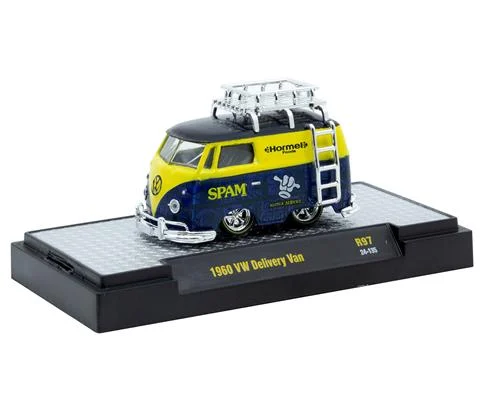 Spam - 1960 Volkswagen Delivery Van in Blue and Yellow