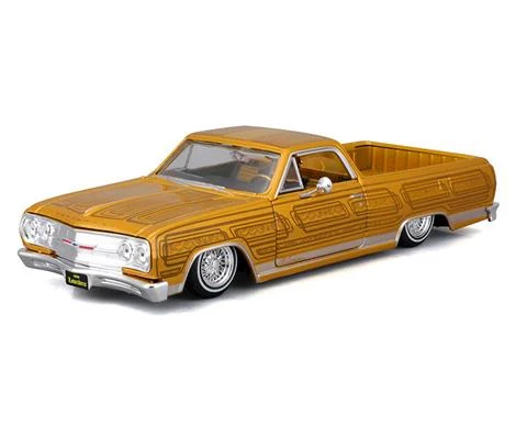 1965 Chevrolet El Camino Lowrider in Gold - Maisto Design Series