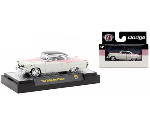 1955 Dodge Royal Lancer in Whiet and Pink - M2MACHINES