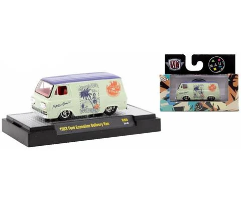 1963 Ford Econoline Delivery Van in Cream with Island Decals - M2MACHINES