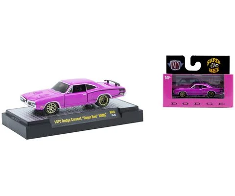 1970 Dodge Coronet Super Bee Hemi in Purple with Black Accents - M2MACHINES