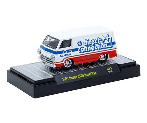 1967 Dodge A100 Panel Van in White Blue and Red - M2MACHINES