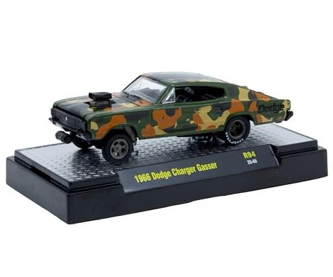 1966 Dodge Charger Gasser in Woodland Camouflage - M2MACHINES