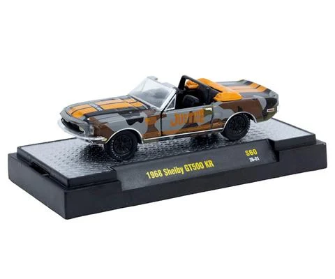1968 Shelby GT500 KR in Grey and Brown Camo and Orange Stripes - M2MACHINES